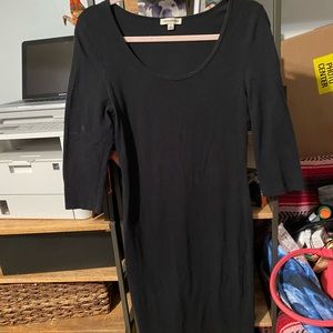 a black pencil dress